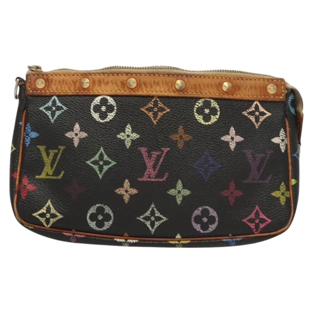 Louis Vuitton Monogram Multicolor Pochette Accessoires Black Pouch